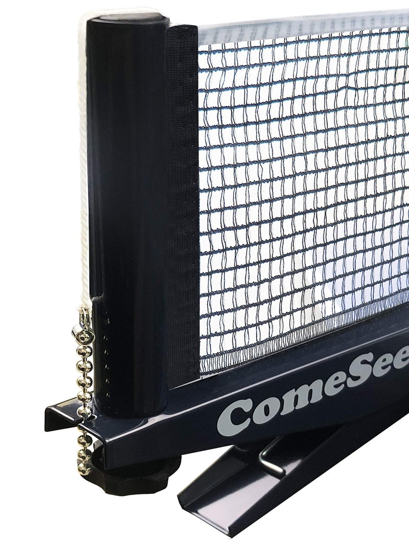 Comesee Ping Pong Nets Replacement, with Chain Tension Table Tennis Nets for Any Table 60 to 72 Inch, 2 Pack Black - Image 4